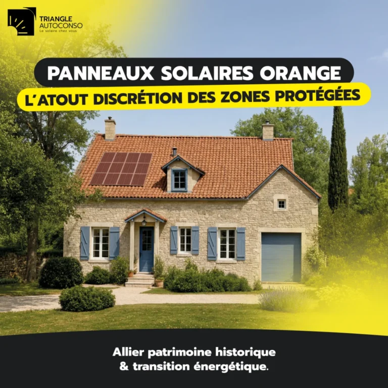 Panneaux solaires orange : l&rsquo;atout discrétion des zones protégées